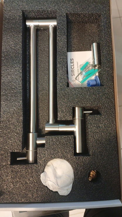 Grifo para llenar ollas SIRCLES, Acabado en Satin, Doble articulación 360