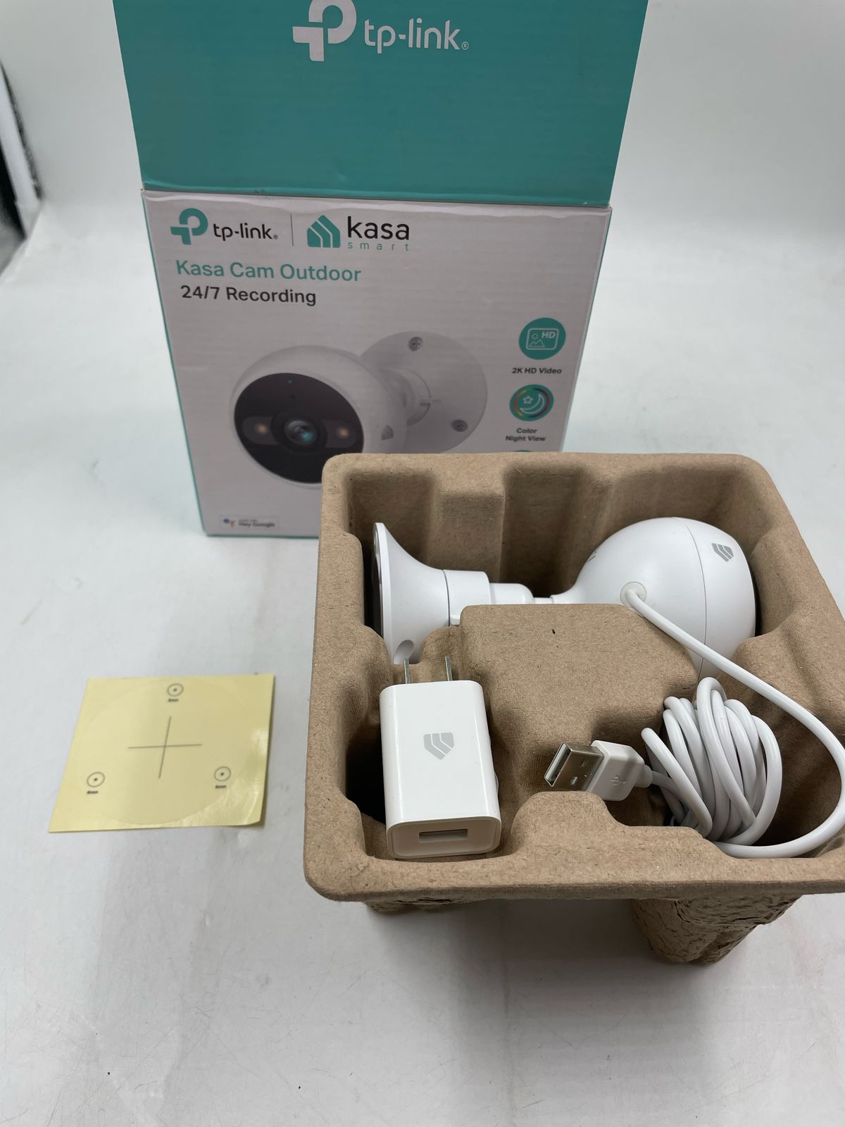 Kasa 4MP 2K Security Camera Outdoor Wired.(USADA)