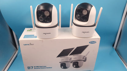 Cámara solar de seguridad Wansview B7 2K 2pack