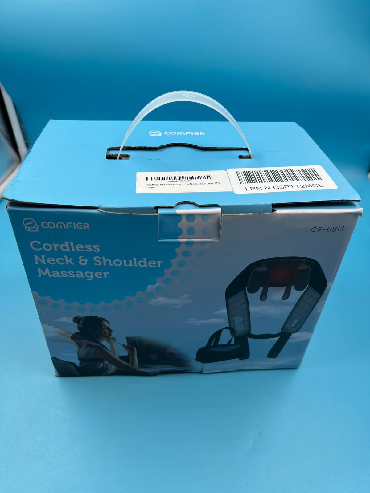 COMFIER Masajeador de cuello y hombros + bolsa de transporte