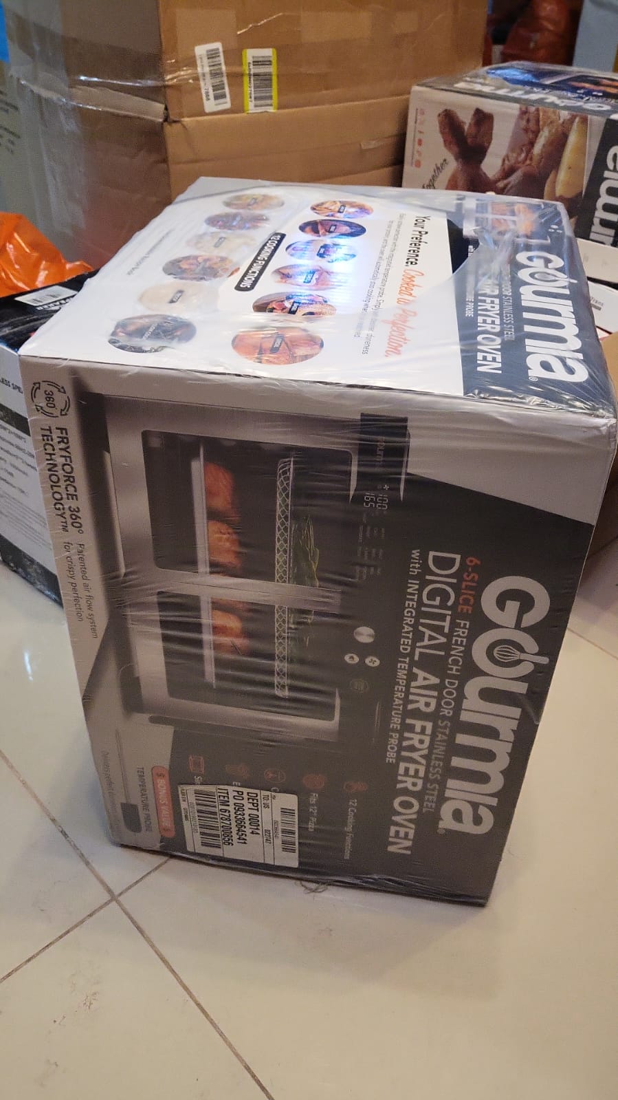 Freidora de Aire Digital de 6 Rebanadas Gourmia Horno 24L