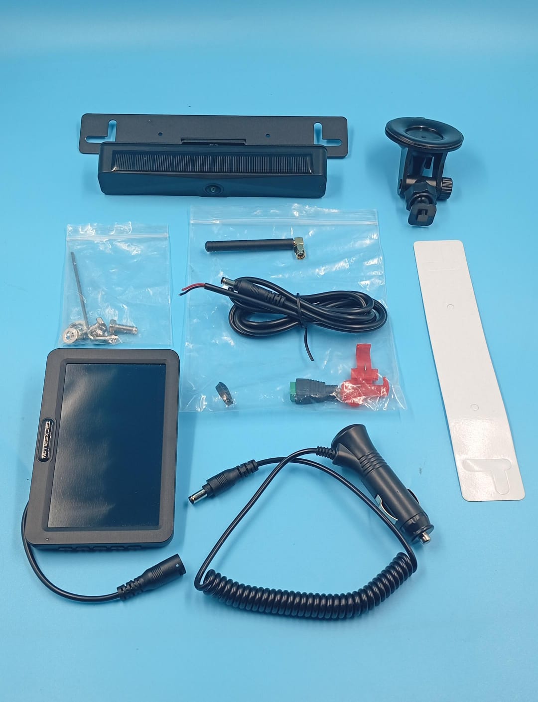 Cámara de respaldo inalámbrica, solar, monitor 1080P de 5"