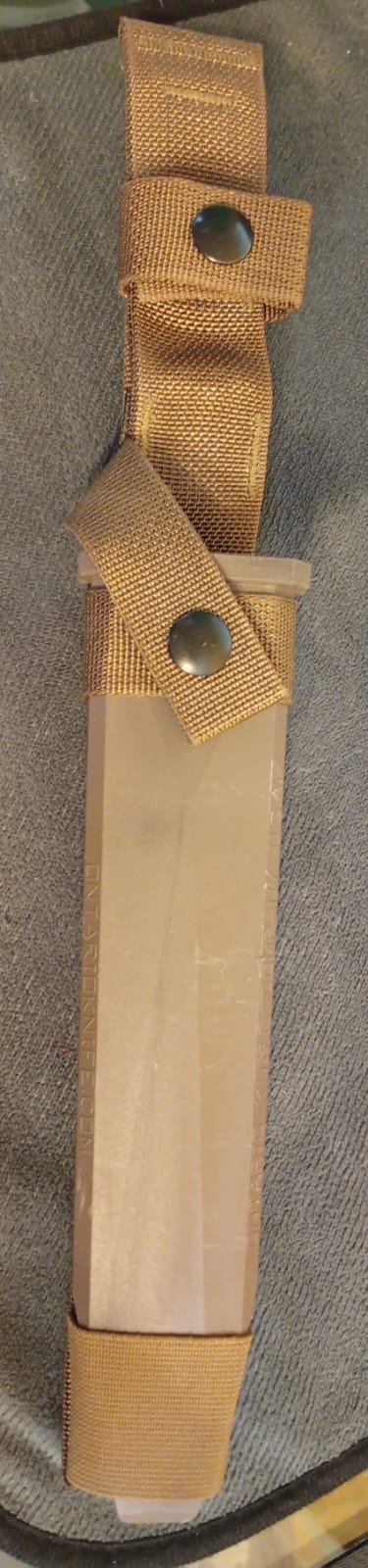 Cuchillo de supervivencia, Ontario OKC3S, bayoneta marina.(DETALLE)