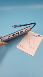 Concentrador USB C ikling, adaptador USB C 13 en 1 a HDMI. USADO