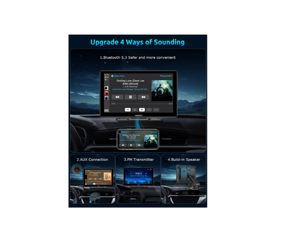 Pantalla ESSGOO 991CP de 9", con CarPlay y Android Auto (USADO).
