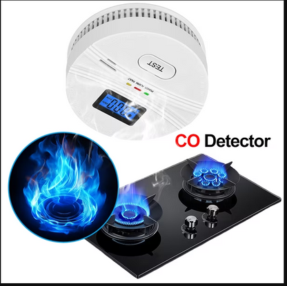 Detectores de Humo y monóxido, incendios, alarma para el hogar y la cocina.