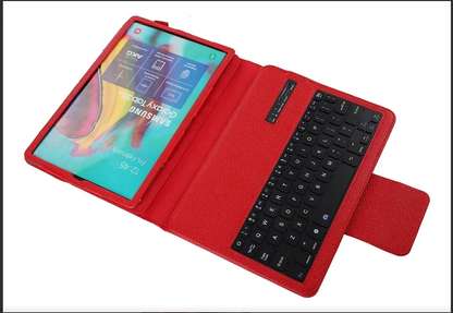 Funda/teclado para Samsung Galaxy Tab A10, T510/T515, piel plegable.