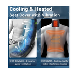 Masajeador de espalda, calor y frío, 6 motores vibratorios y 2 ventiladores.