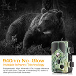 Cámara de caza Campark T85 WiFi Bluetooth de 24 MP y 1296P(USADO)