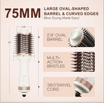 Cepillo secador Hair Trends, aire caliente, 75 mm, moldeador y voluminizador.