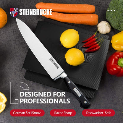 STEINBRÜCKE, Cuchillo de chef, acero inoxidable alemán.(DETALLE)
