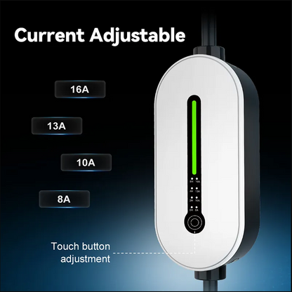Cargador A6/Ev Monofásico 3.5kw, 16A, portátil para vehículos eléctricos.