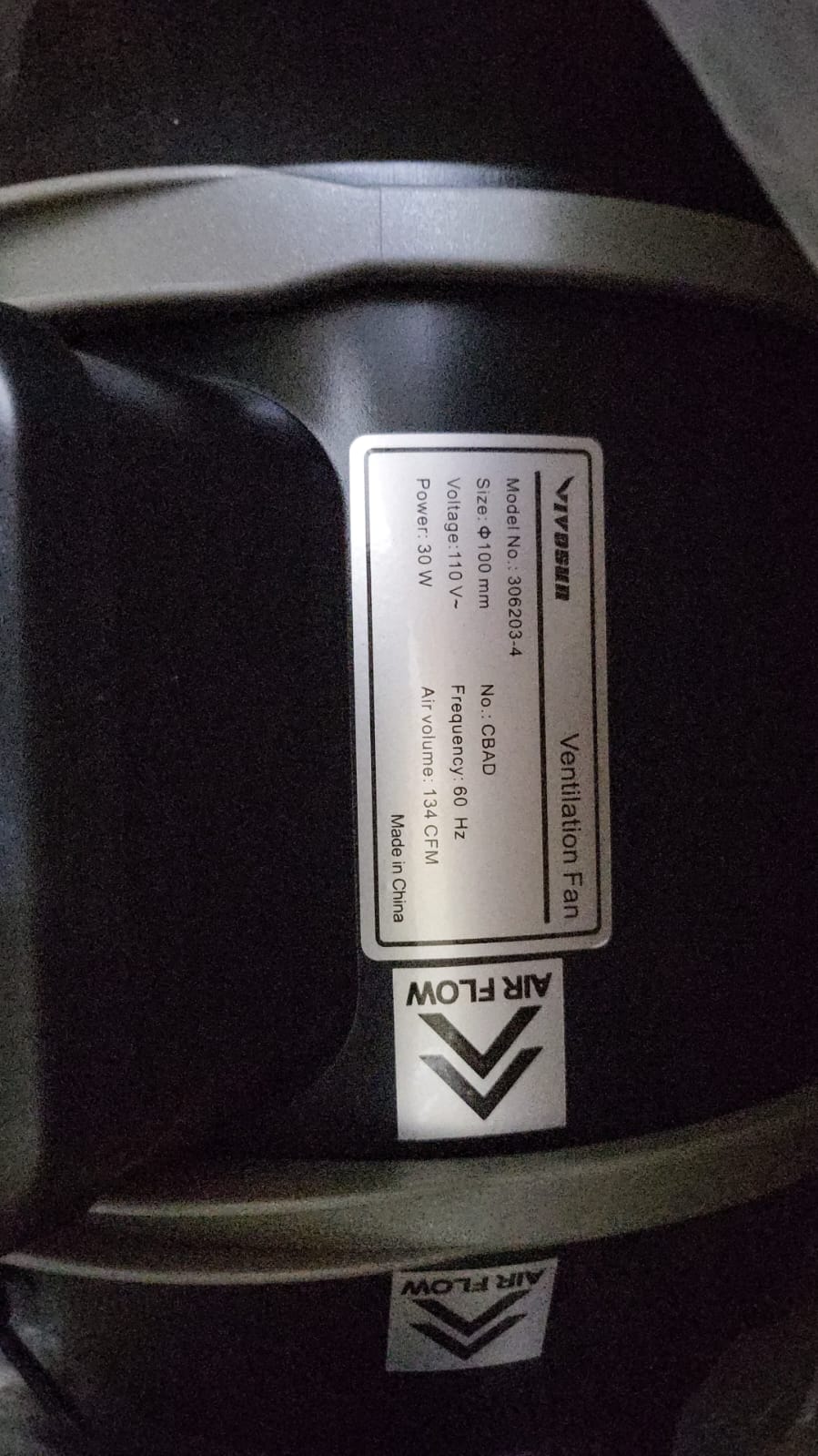 Ventilador para salas de cultivo controlador inteligente VIVOSUN 4" 134 CFM