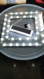 Lámpara de Techo LED, 50cm de diámetro, con control remoto, regulable.