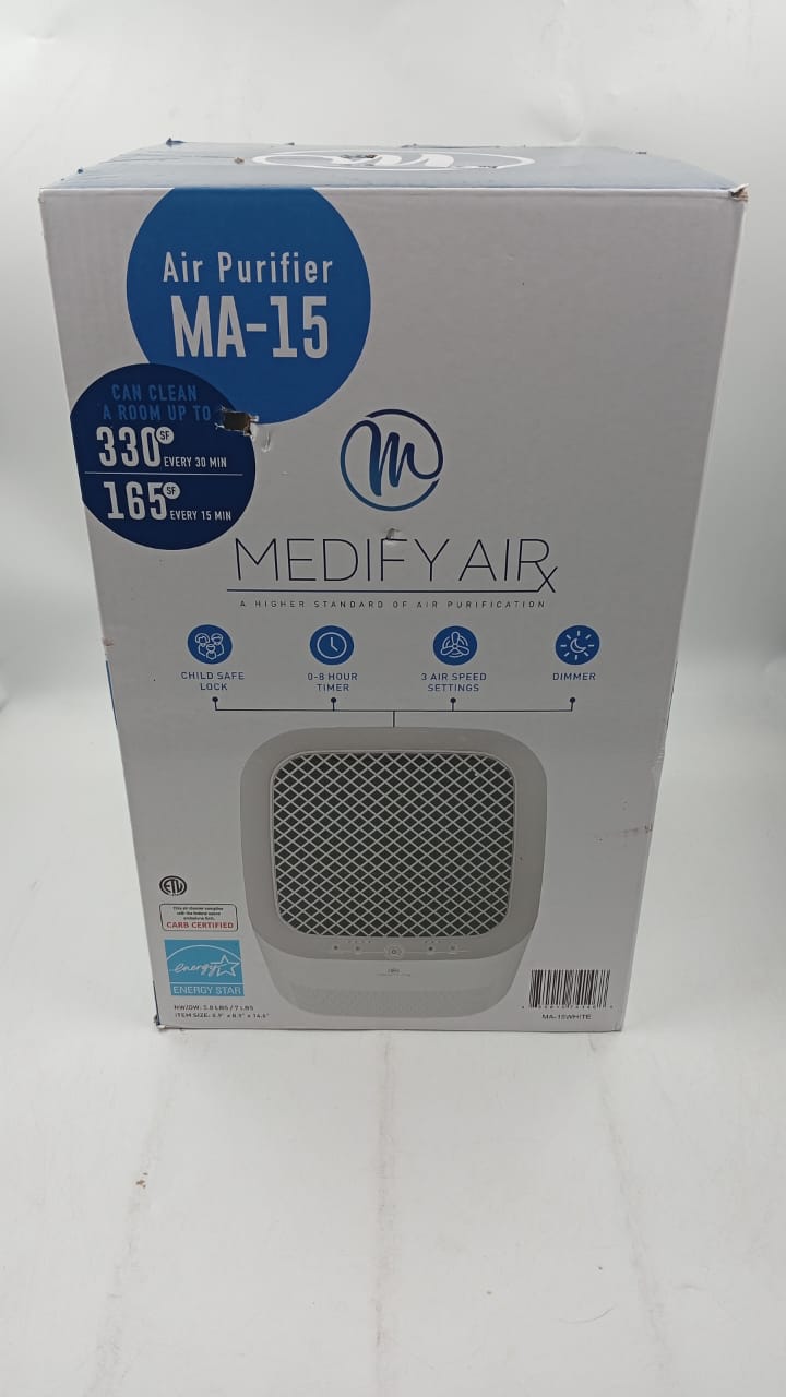 Purificador de aire,Medify MA-15 SMART, Filtro HEPA H13, Alexa.