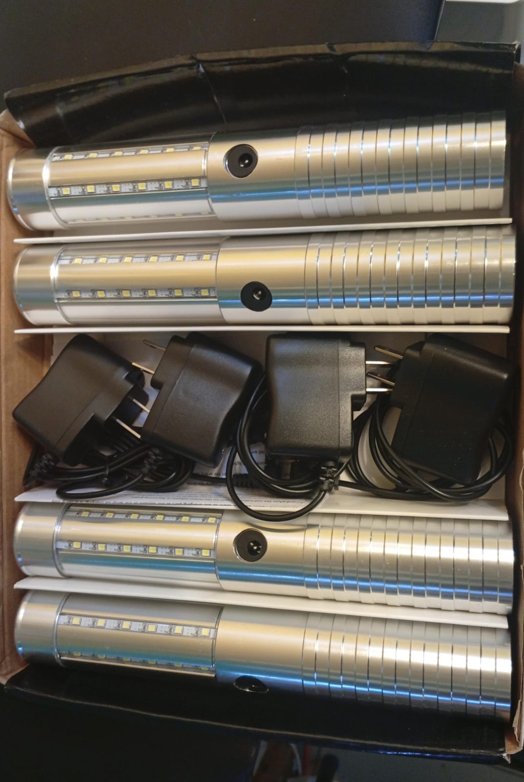 Luces LED estroboscópicas de bastón recargables, 4 Pack.(USADAS)