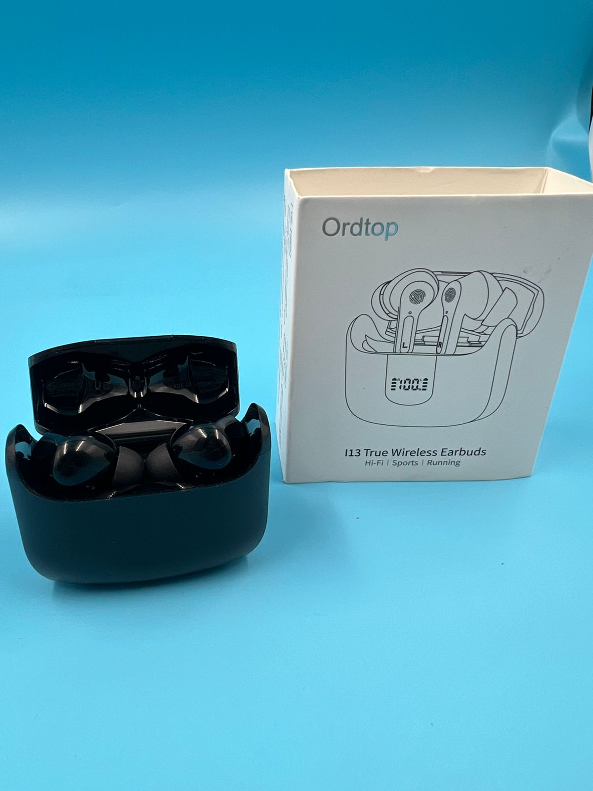 Auricular inalámbrico Ordtop i13 Bluetooth 5.3 con detalle