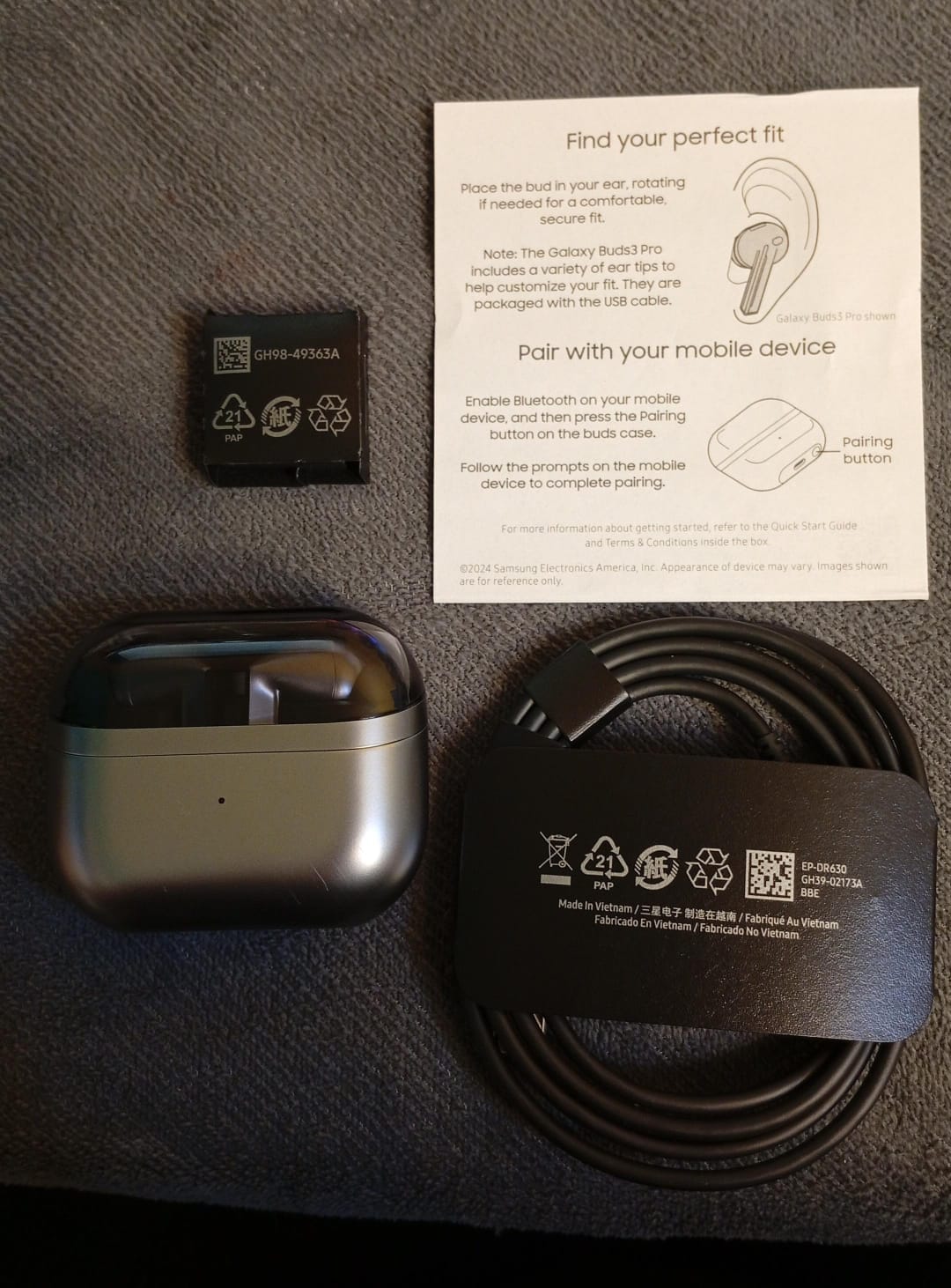 SAMSUNG Galaxy Buds3 Pro, Auriculares inalámbricos Bluetooth.(USADO)