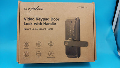 Chapa de Bloqueo inteligente, con video, Wi-Fi, Huella, App y llave.