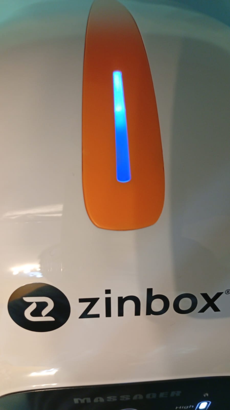 Masajeador de rodilla portátil 4 en 1, vibración y calor calmante.