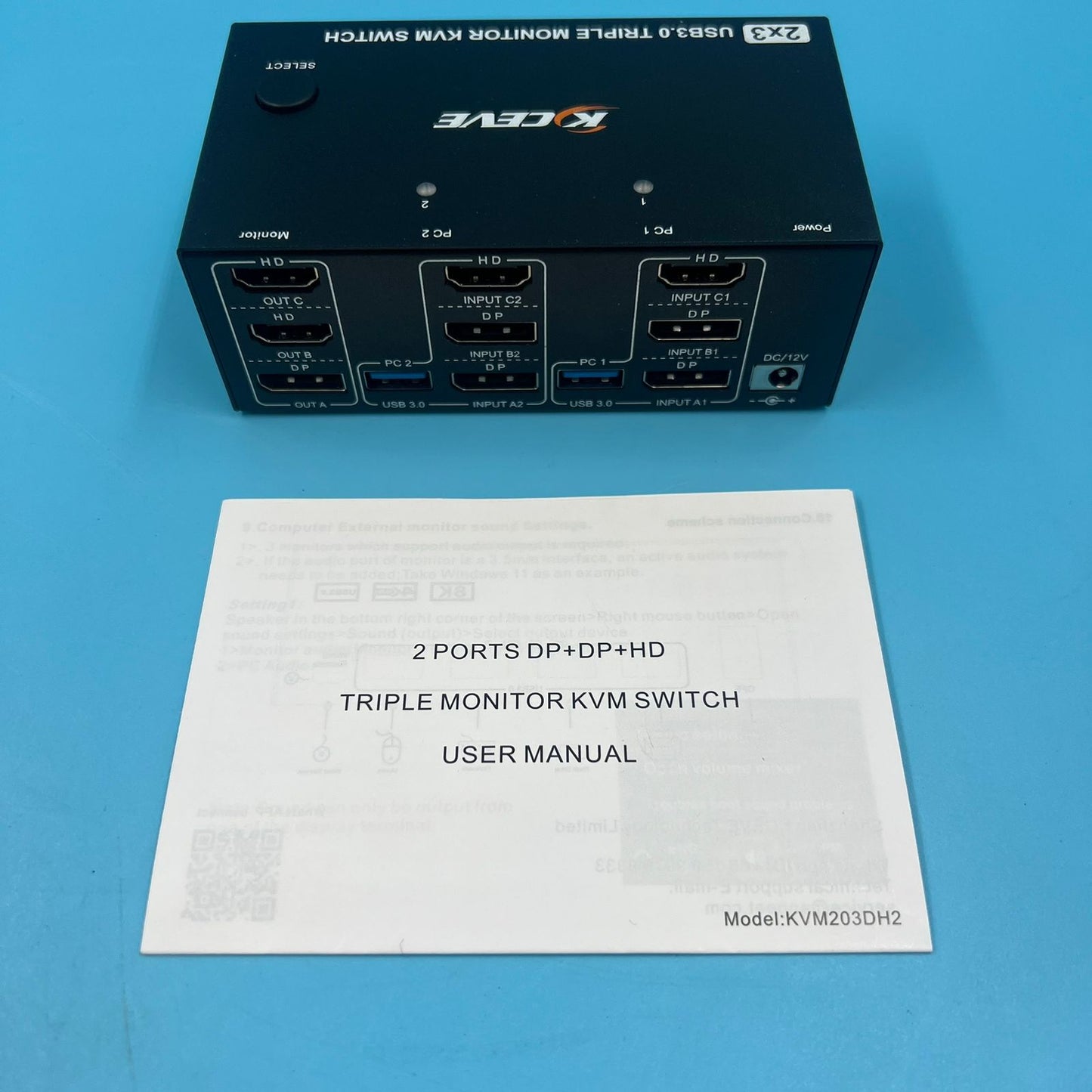 Conmutador KVM HDMI Displayport 8K@60Hz/4K@144Hz