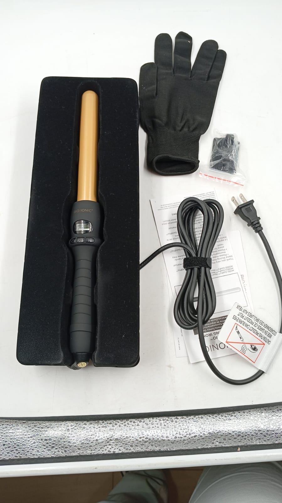 Rizador de pelo Gold Pro Styling Wand de Bio Ionic, 1".