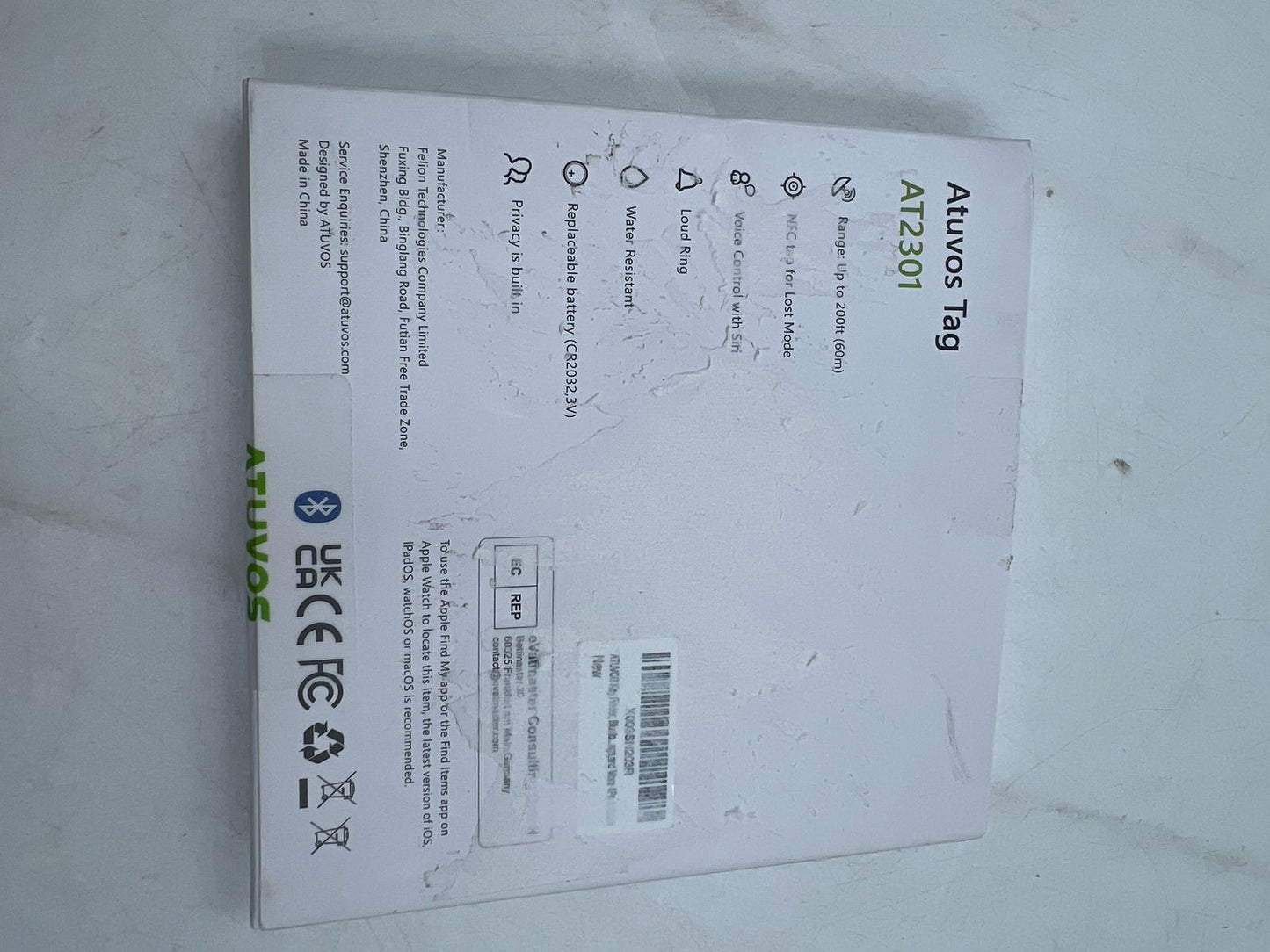 Rastreador de equipaje compatible AppleFindMy (USADO)