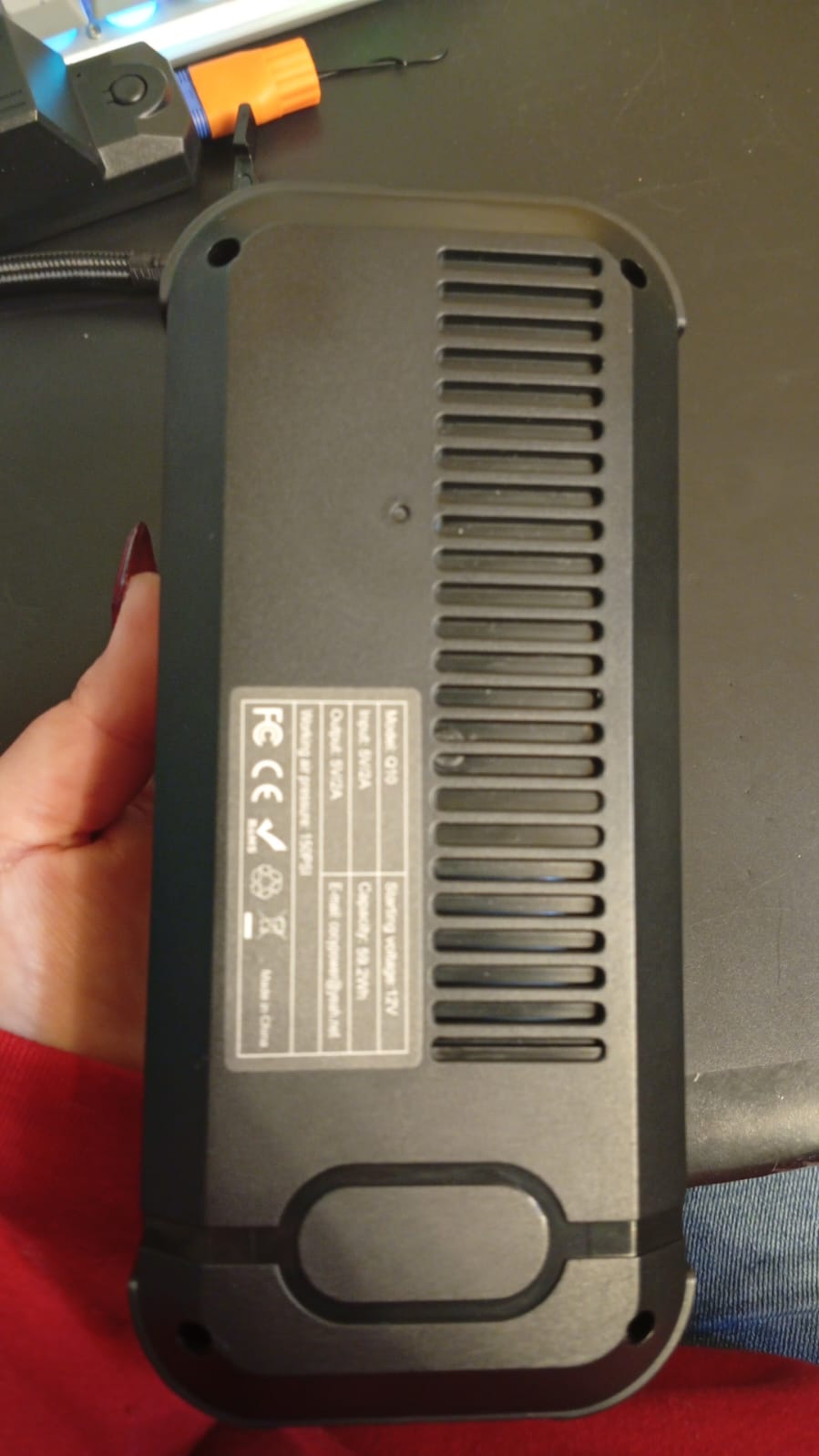 Arrancador portátil para coche con compresor de aire, Kefkafl.