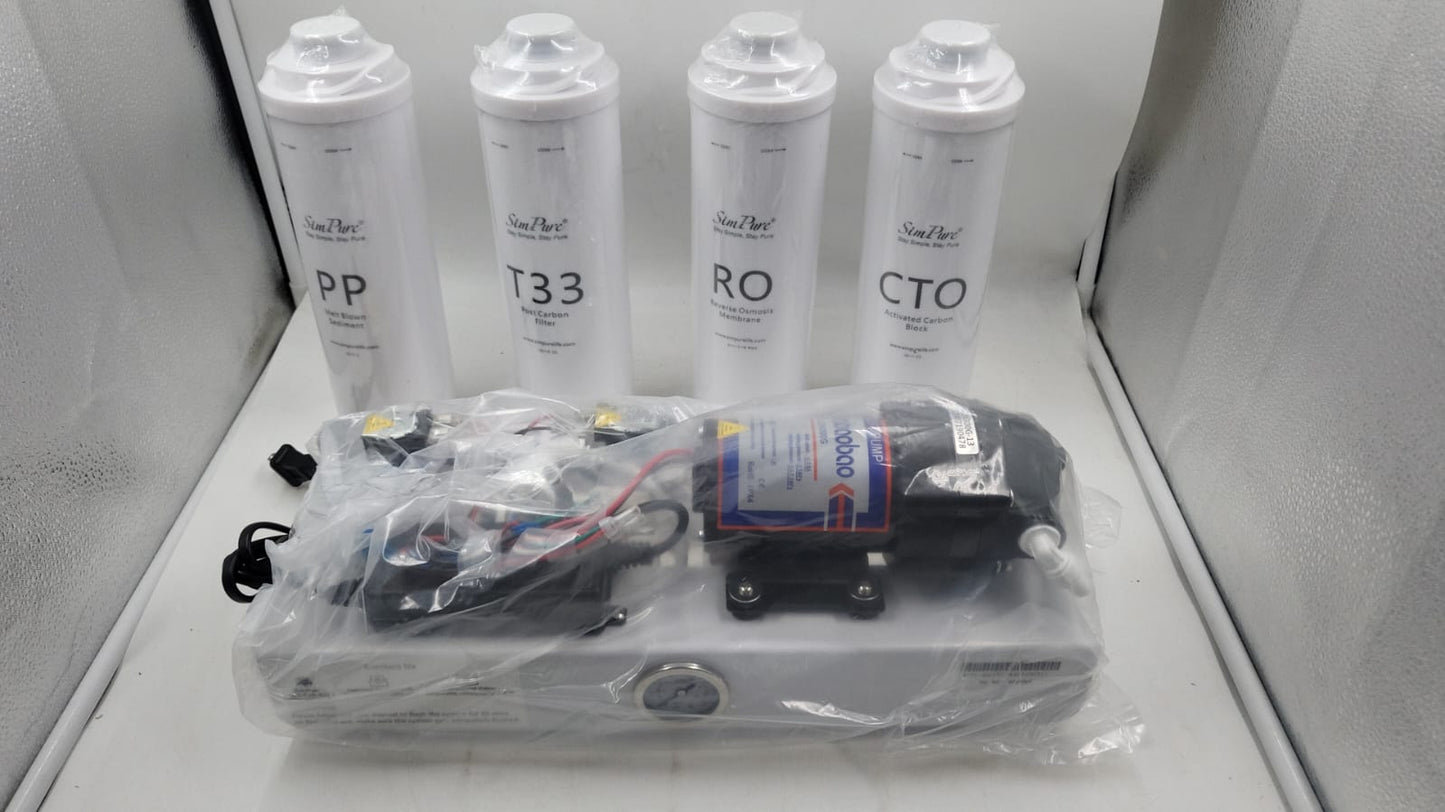 SimPure T1-400 Sistema de ósmosis inversa UV debajo del fregadero