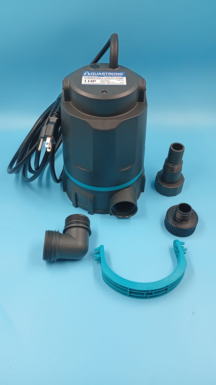 Bomba de agua sumergible termoplástica portátil para extracción.