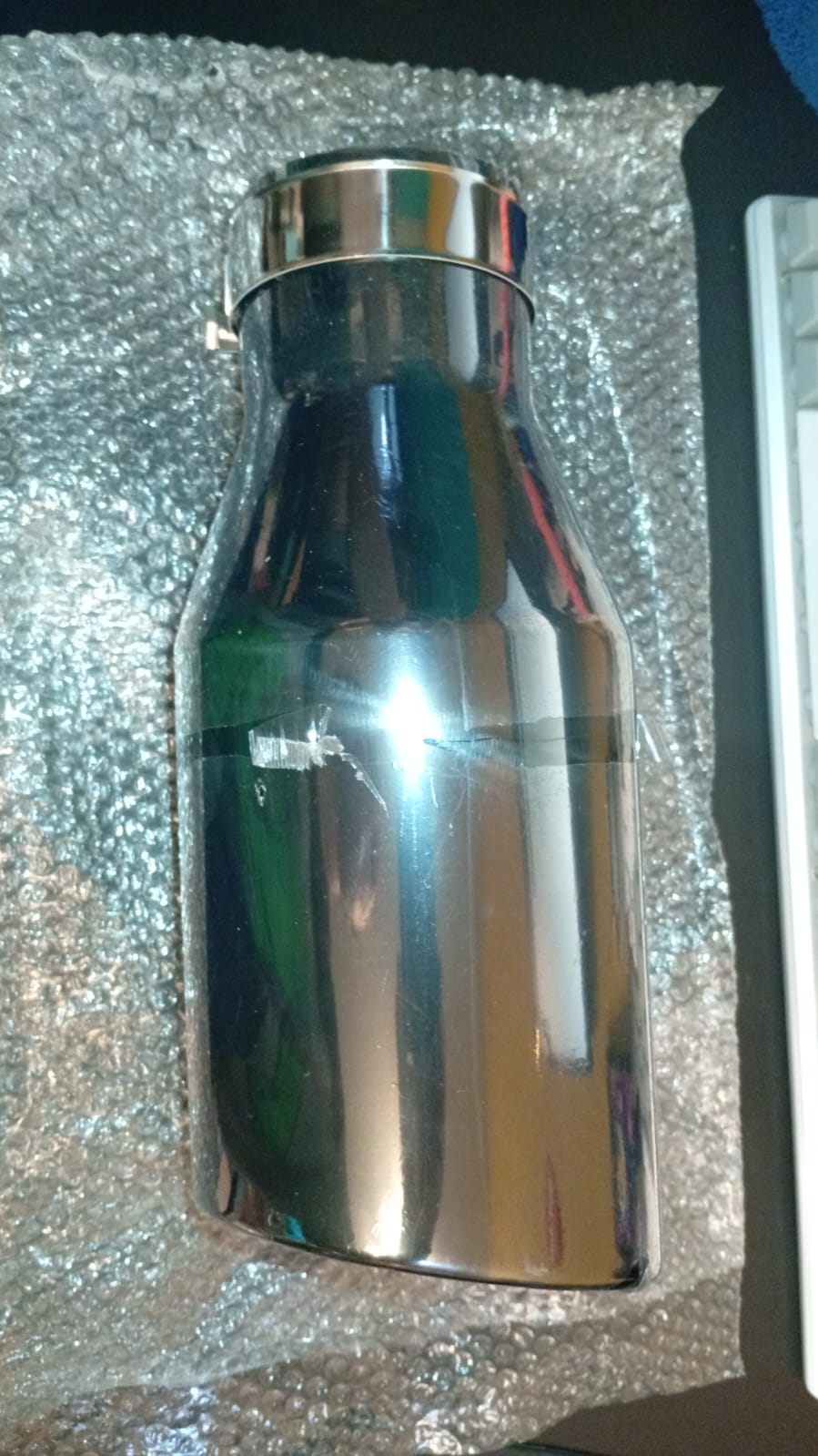 Punta de escape, entrada de 3.5", salida de 5", longitud 12", ATB.