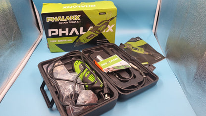 Kit de herramientas rotativas de 180 W, PHALANX de 1.5 amperios 6 velocidades