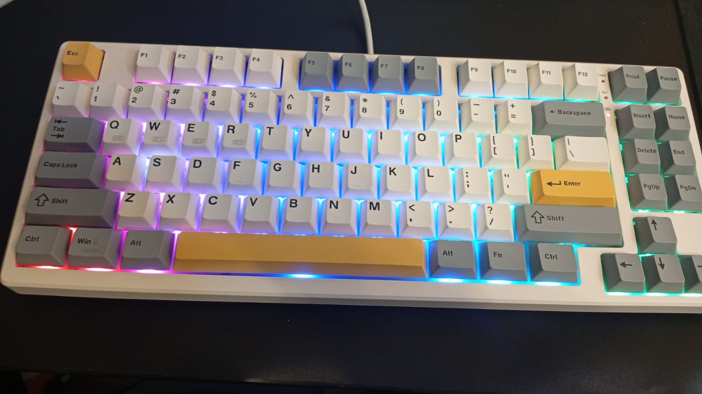 Teclado mecánico inalámbrico, Bluetooth/2.4/USB-C,Windows/Mac.