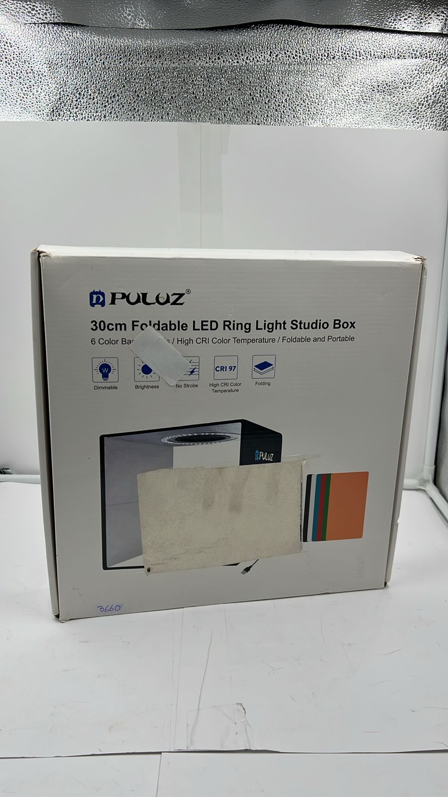 PULUZ - Caja de estudio fotográfico portátil con luz