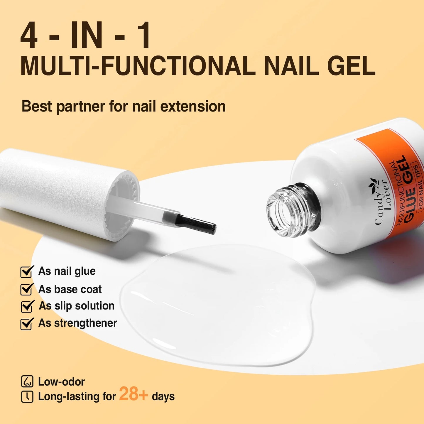 Kit de uñas postizas, rapido y facil, 552 puntas, polygel.