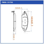 Balatas Delantera Matic Chevrolet Sonic 2011 2012 2013 2016 2017.