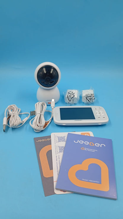 Cámara y Monitor con audio para bebes, Jeeber VB816PRO, Night Vision