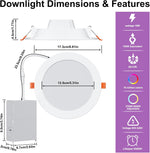 Luces Led empotrada inteligente de 6" RGBCW 15W LED Cloudy Bay 6 pack