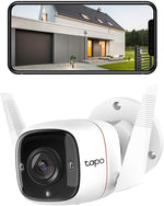 Cámara Seguridad WiFi Exterior 3MP Alexa Tapo C310