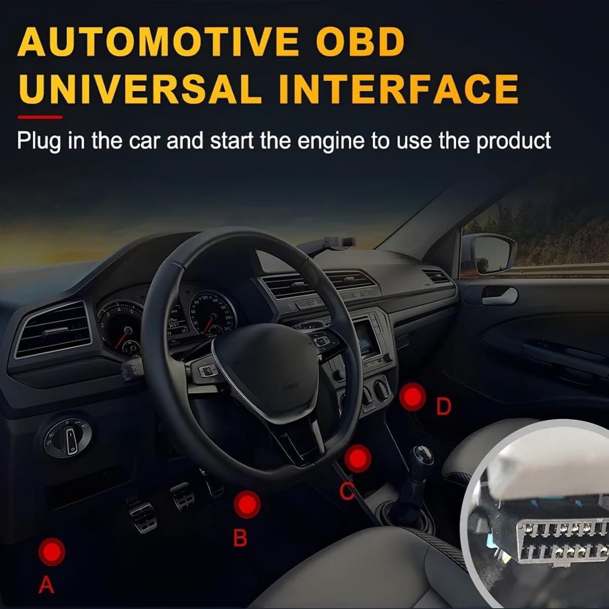 Escáner OBD2 para auto, lector de código automático V519.