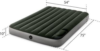 Colchón Intex Dura-Beam Standard 10" Alto, Matrimonial, Bomba de pie.
