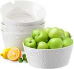 Juego 4 Cuencos Grandes 1.5L de 8" Pasta Sopa Ensalada VIDALENA