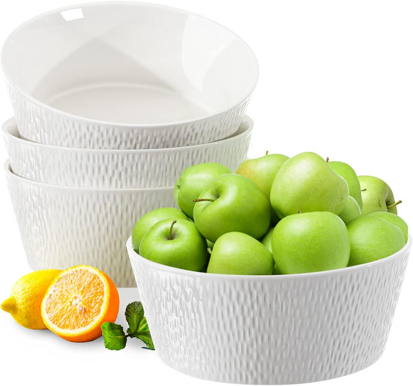 Juego 4 Cuencos Grandes 1.5L de 8" Pasta Sopa Ensalada VIDALENA