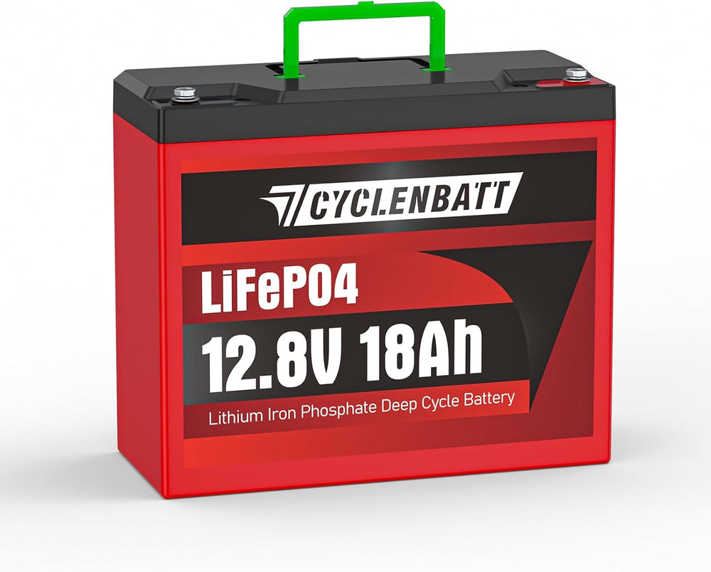 Batería Litio LiFePO4 12.8V 18Ah Recargable Con BMS- Cyclenbatt