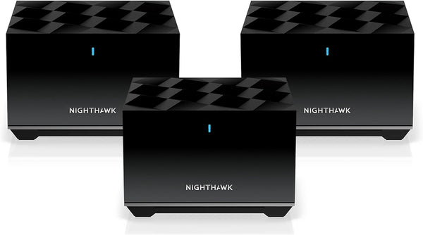 Sistema Mesh Tribanda, WiFi 6, Netgear MK83/100NAS, 6750FT.