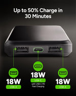 Batería externa portátil de 10 000 mAh, Mophie prime 10 (USADA)