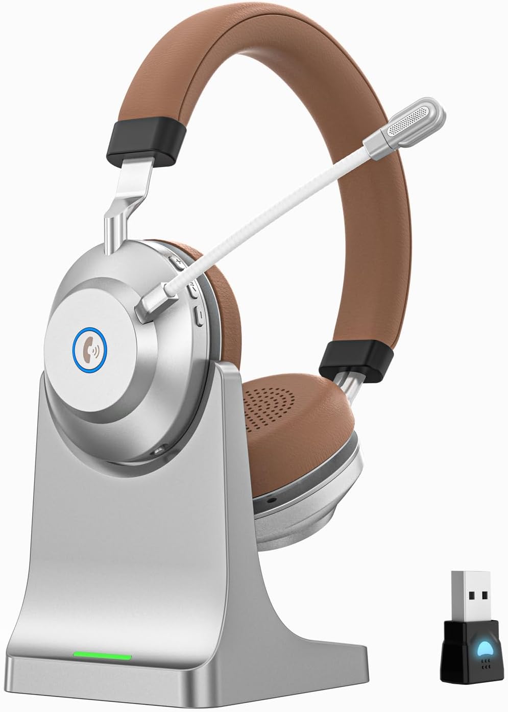 Auriculares inalámbricos con micrófono para el trabajo, (DETALLE)