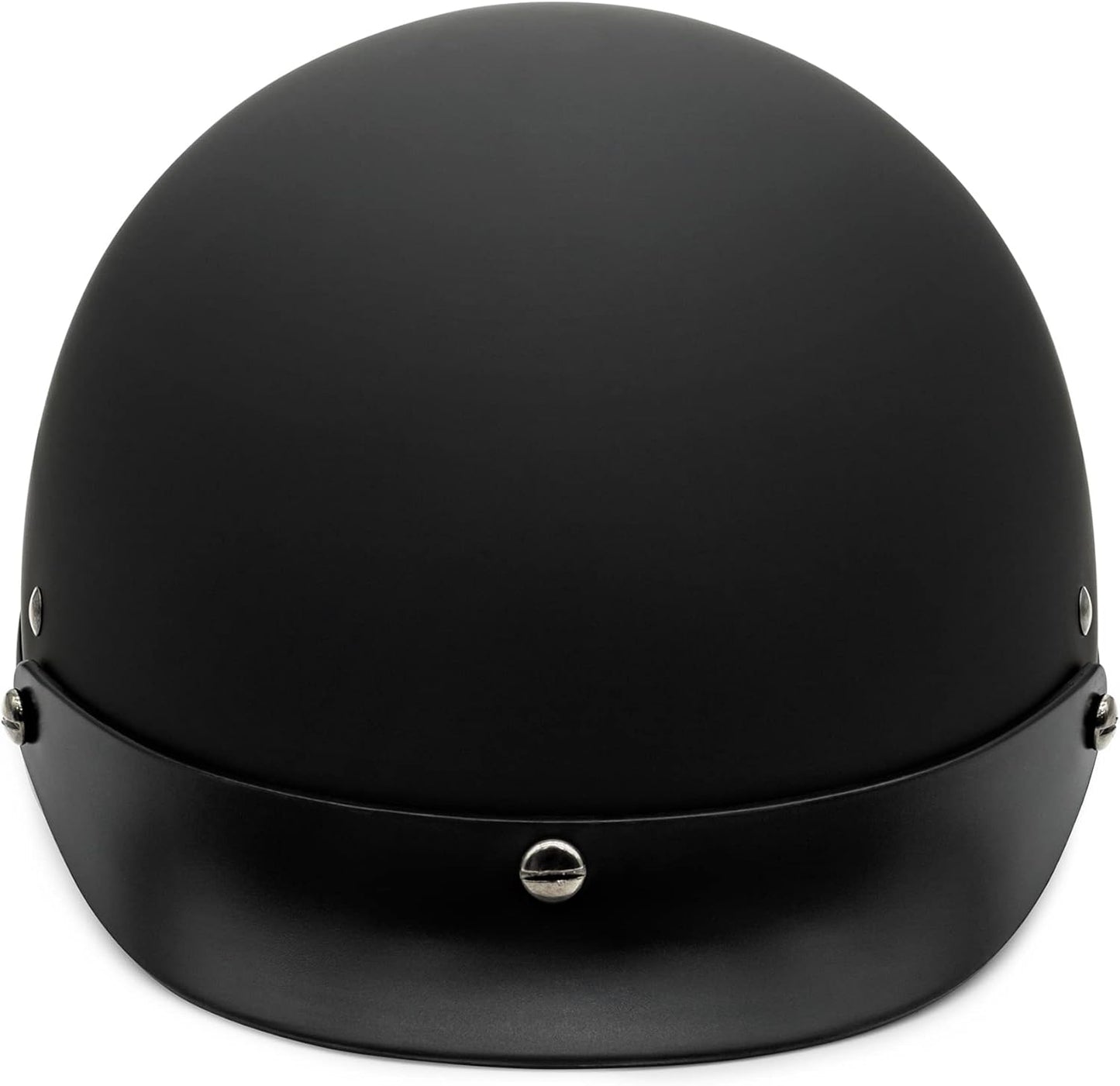 Casco de motocicleta VCAN Cruiser Solid Flat Black de media cara M