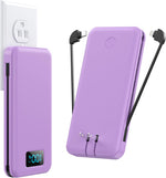 Cargador hx100j3 portátil con cables integrados y enchufe