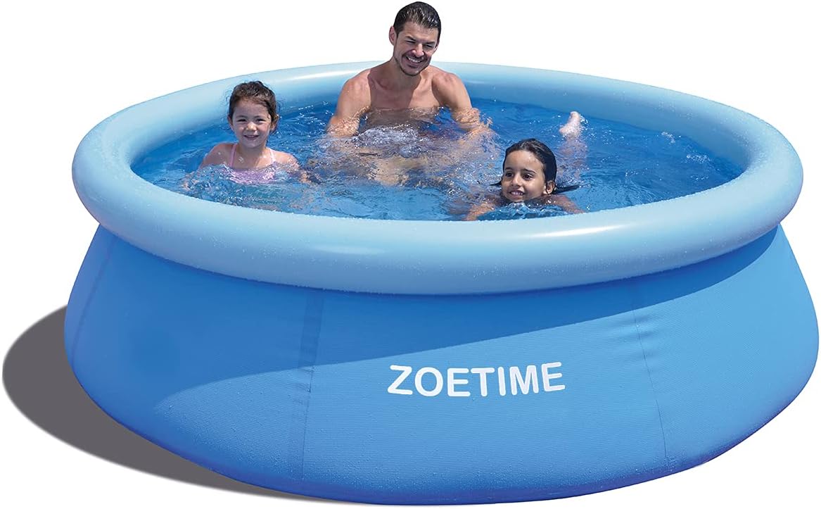 Piscina inflable, Zoetime, PVC, 765 Gal. para niños y adultos, jardín o patio.